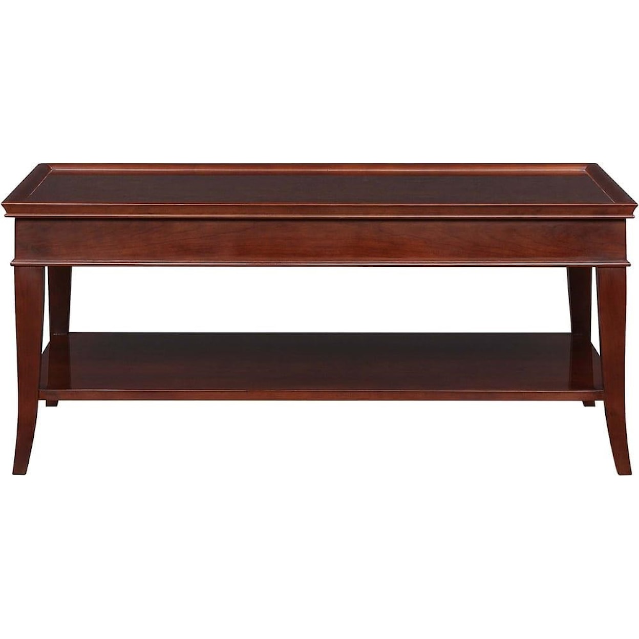 Stickley Classics Cherry and Mahogany Brewster Cocktail Table