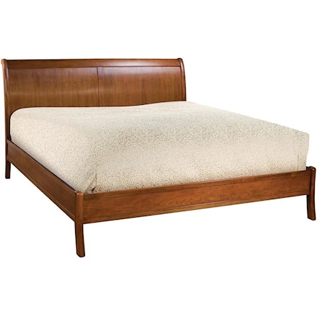 Panel Sleigh Bed