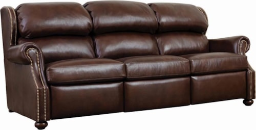 Leather Reclining Sofa