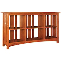 Slatted-Back Bookcase in Cherry