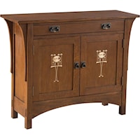 Harvey Ellis Door Console in Cherry