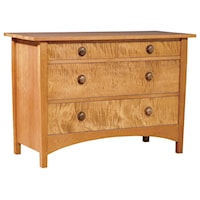 Harvey Ellis Single Dresser in Cherry and Maple