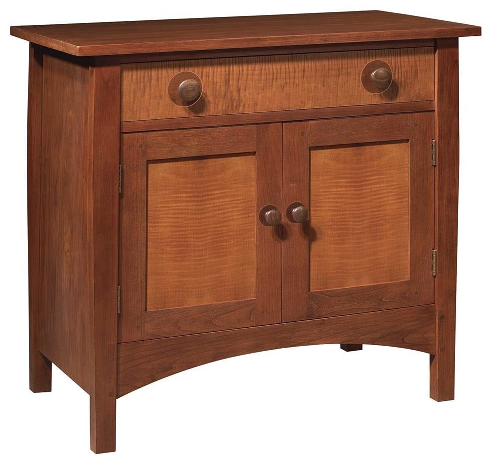 Harvey Ellis Door Nightstand in Cherry and Maple