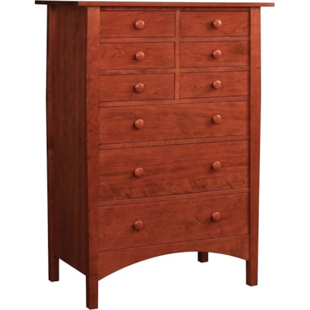 Harvey Ellis Nine-Drawer Chest