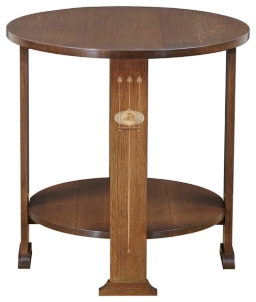 Harvey Ellis Round Lamp Table