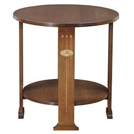 Harvey Ellis Round Lamp Table
