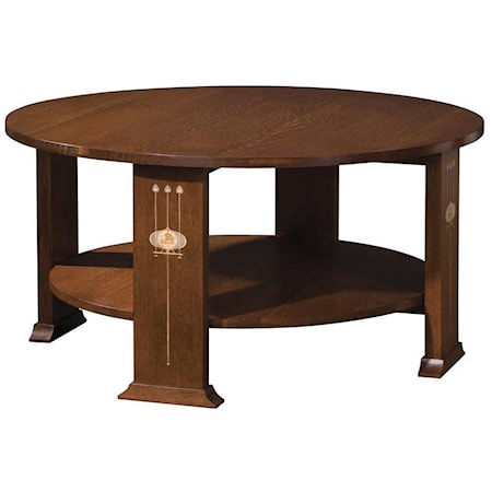 Harvey Ellis Round Cocktail Table