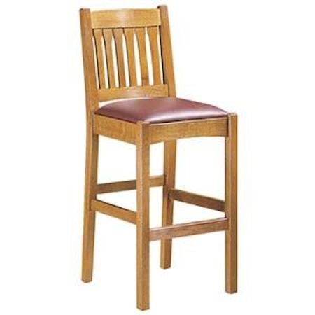Barstool-slat Back