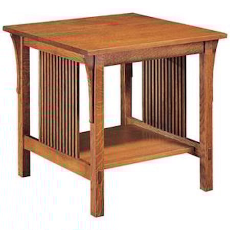 Spindle Lamp Table