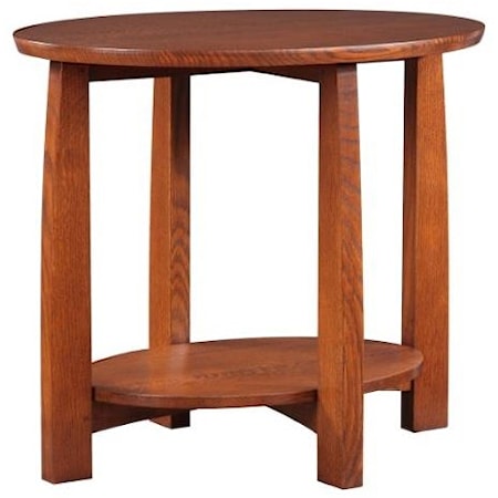 Oval End Table