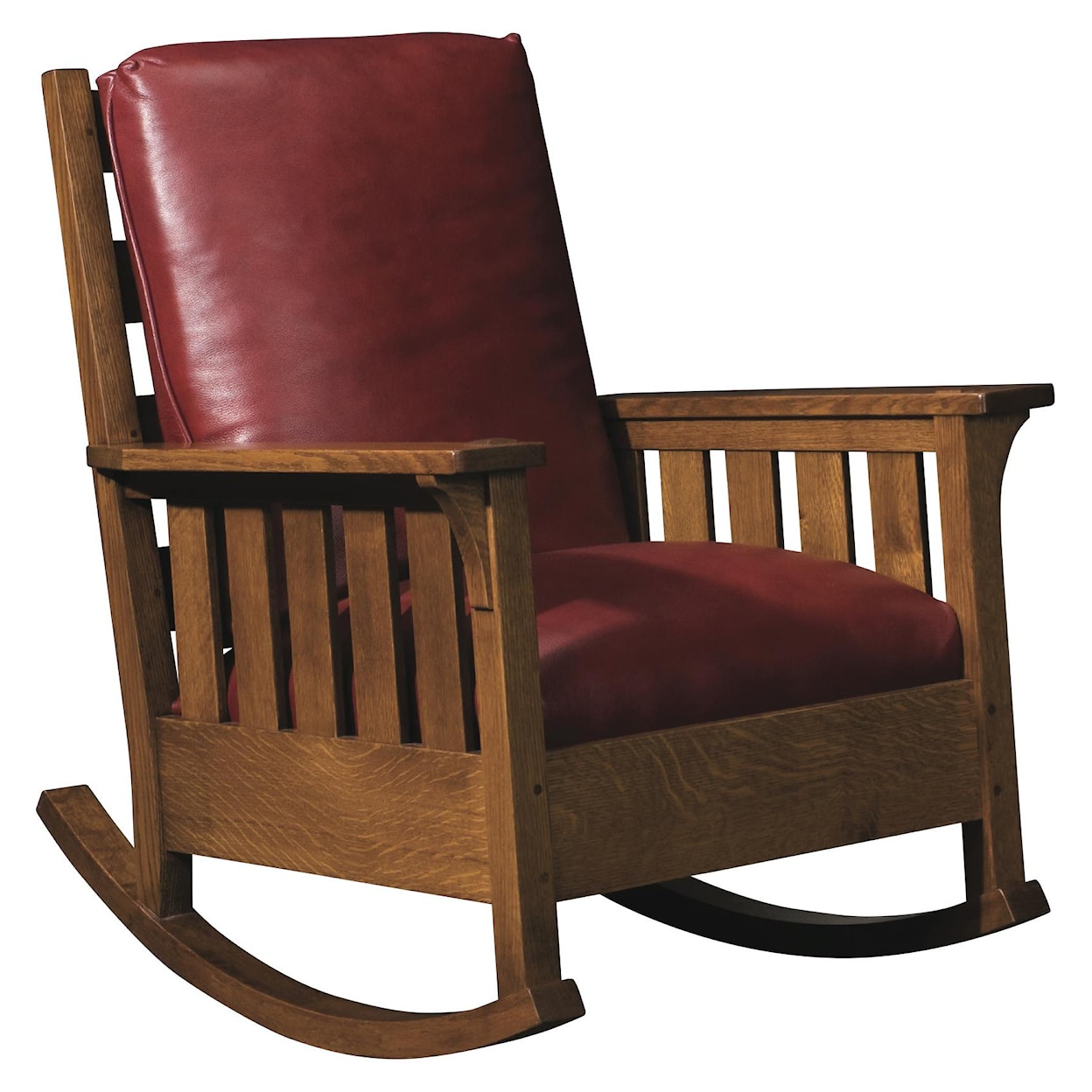 Stickley Oak Mission Classics Loose Cushion Gustav Rocker