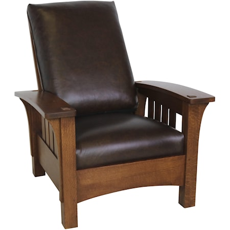 Loose Cushion Bow Arm Morris Chair