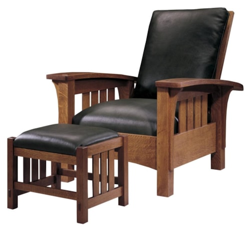 Loose Cushion Bow Arm Morris Chair