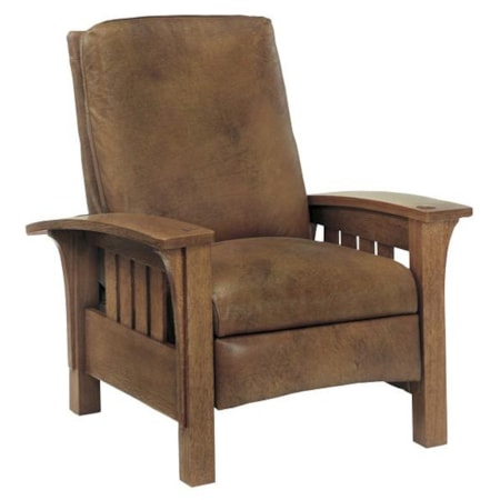 Bustle Back Bow Arm Morris Recliner 