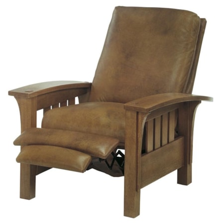 Bustle Back Bow Arm Morris Recliner 