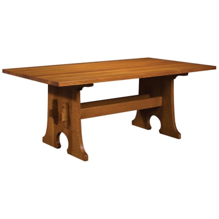 Keyhole Trestle Table