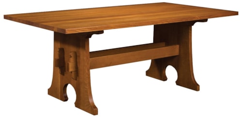 Keyhole Trestle Table