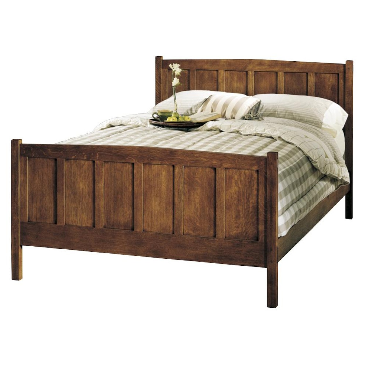 Stickley Oak Mission Classics King Size Panel Bed