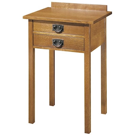 Two Drawer Tall Night Stand