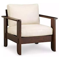 Dearborn Wood-Frame Lounge Chair