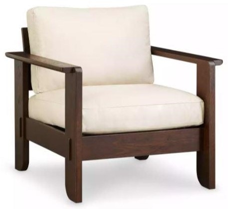 Dearborn Wood-Frame Lounge Chair