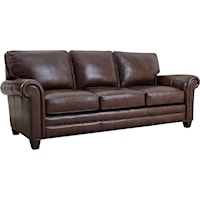 Arlington 87" Leather Sleeper Sofa