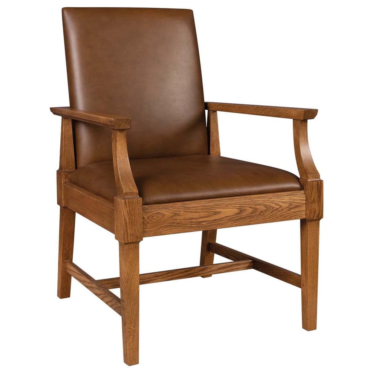 Stickley St. Lawrence St. Lawrence Leather Hostess Chair