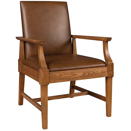 St. Lawrence Leather Hostess Chair
