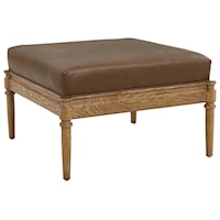 St. Lawrence Leather Ottoman