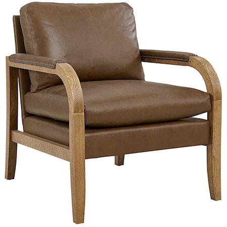 St. Lawrence Leather Lounge Chair