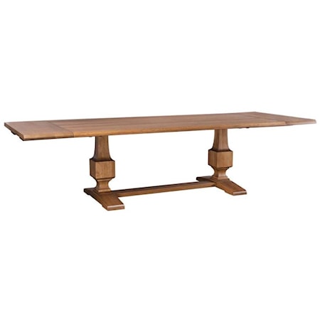 St. Lawrence Trestle Table with Two Leaves