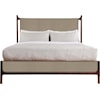 Stickley Walnut Grove King Leather Upholstered Bed