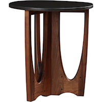 Walnut Grove Solid Wood Top Drink Table