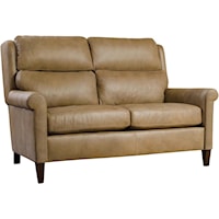Woodlands Leather Loveseat