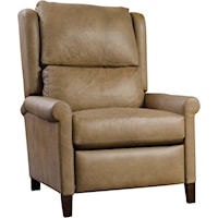 Woodlands Leather Space Saver Sock Arm Recliner
