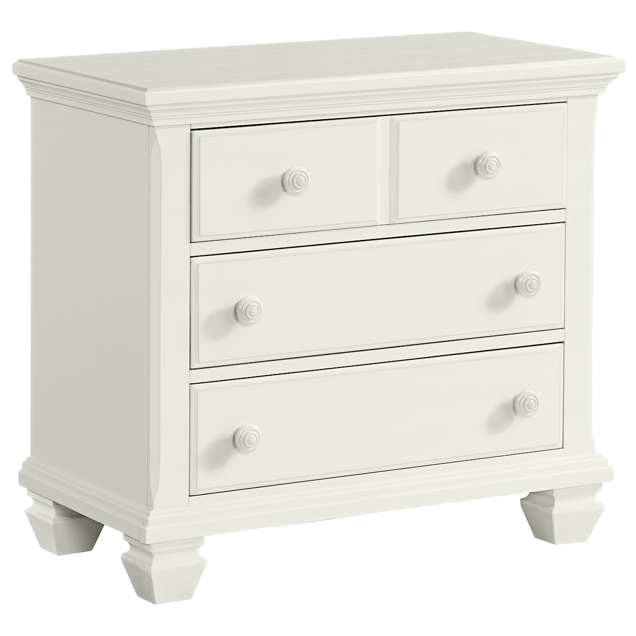 Stillwater Furniture Harbortown Three Drawer Nightstand with USB