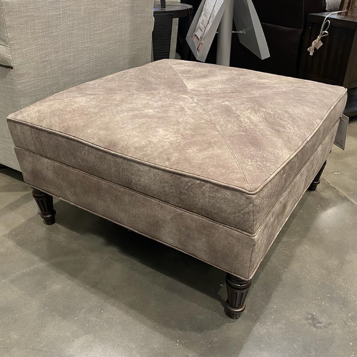 Stonecroft L2152 Leather Ottoman