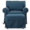 Stone & Leigh Furniture Natalie Slipcover Chair and Ottoman
