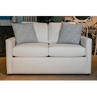 Loveseat with Throw Pillows