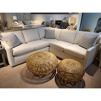 Two Piece Sectional with Throw Pillows