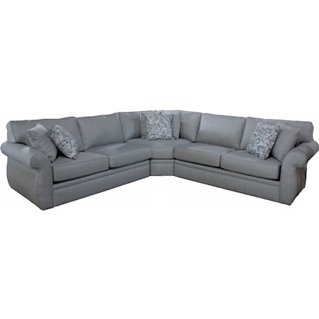 SECTIONAL WITH ROLL ARMS