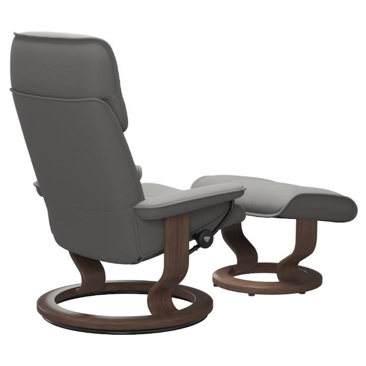 Stressless Admiral Large Reclining Chair and Ottoman