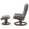Stressless Admiral Large Reclining Chair and Ottoman