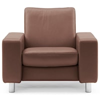 Contemporary Low-Back Reclining Chair