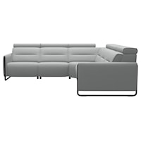 5pc Power Reclining Leather Sectional