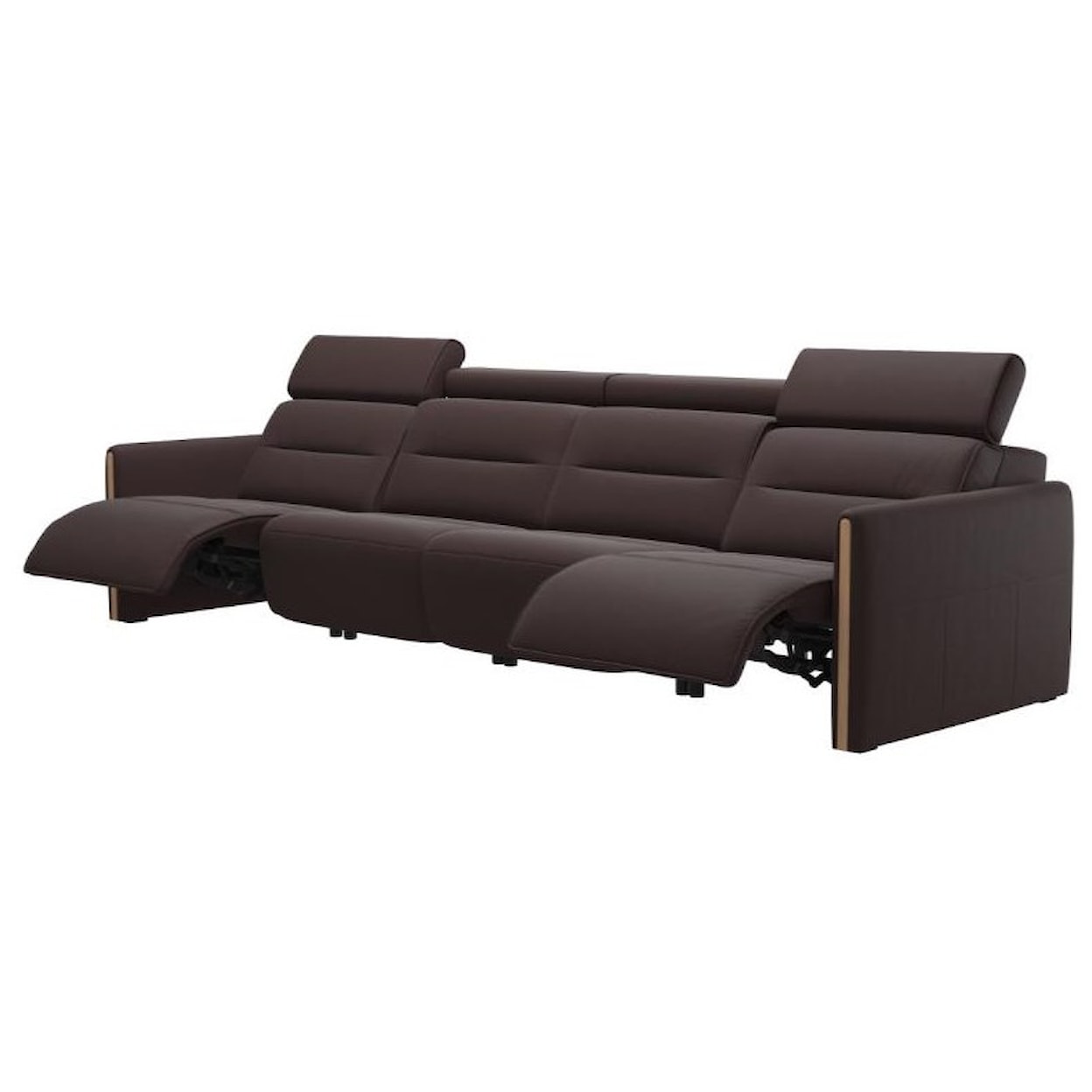 Stressless Emily Power 4-Seat Sofa with Wood Arms