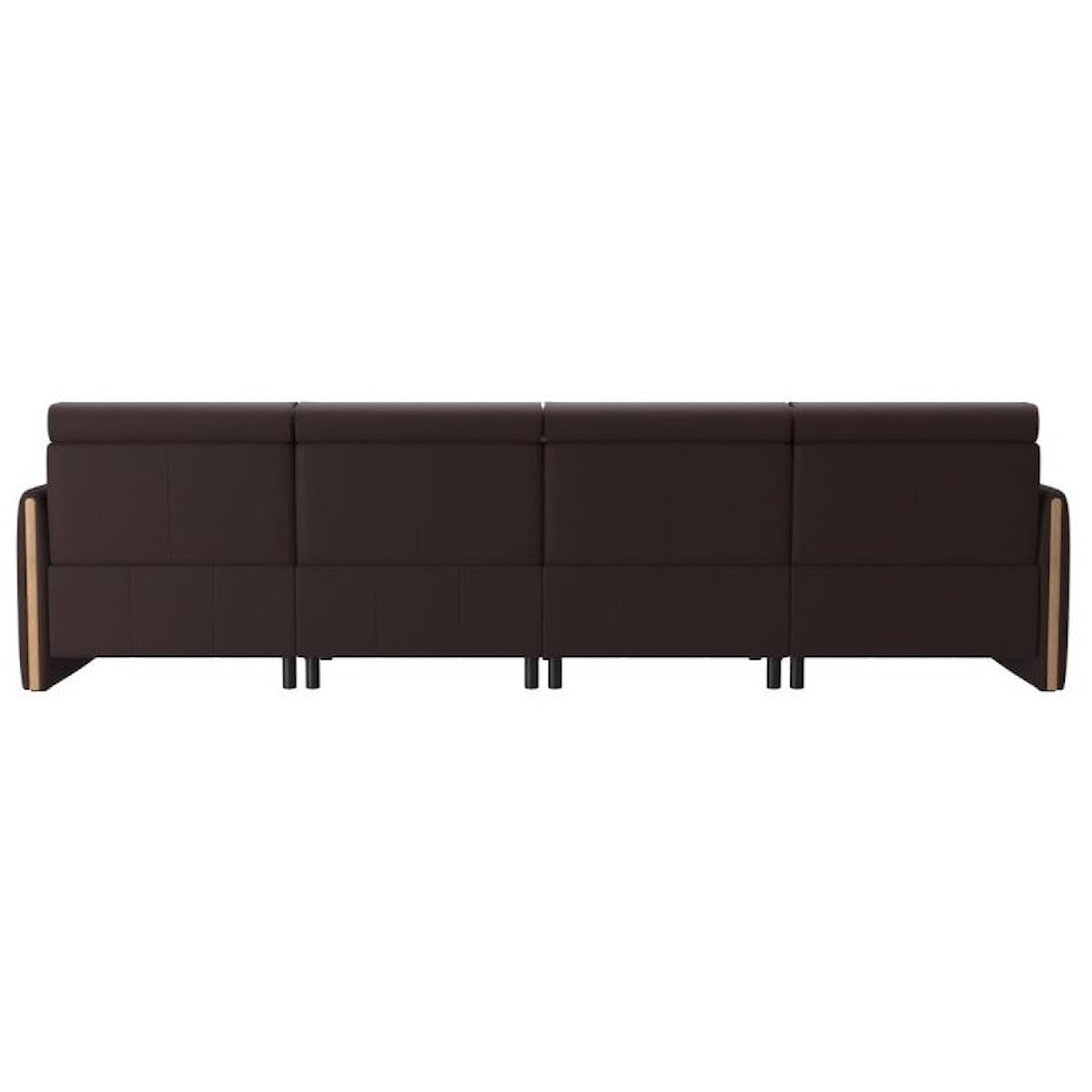 Stressless Emily Power 4-Seat Sofa with Wood Arms