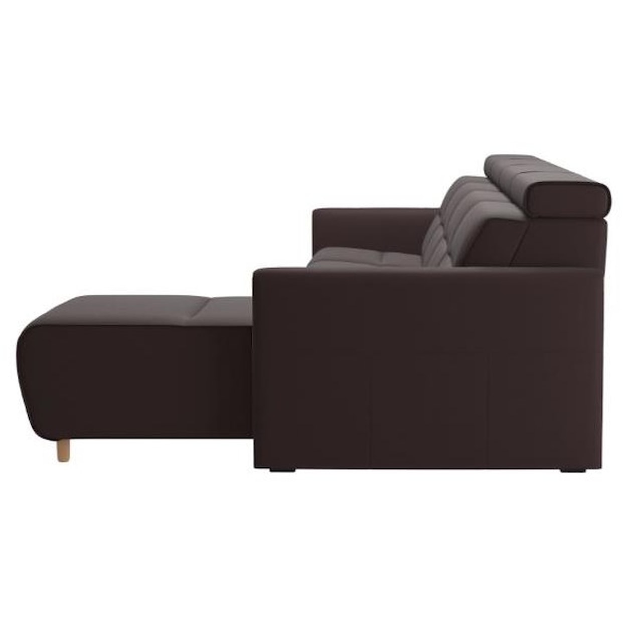 Stressless Emily Power 3-Seat Sectional with Longseat