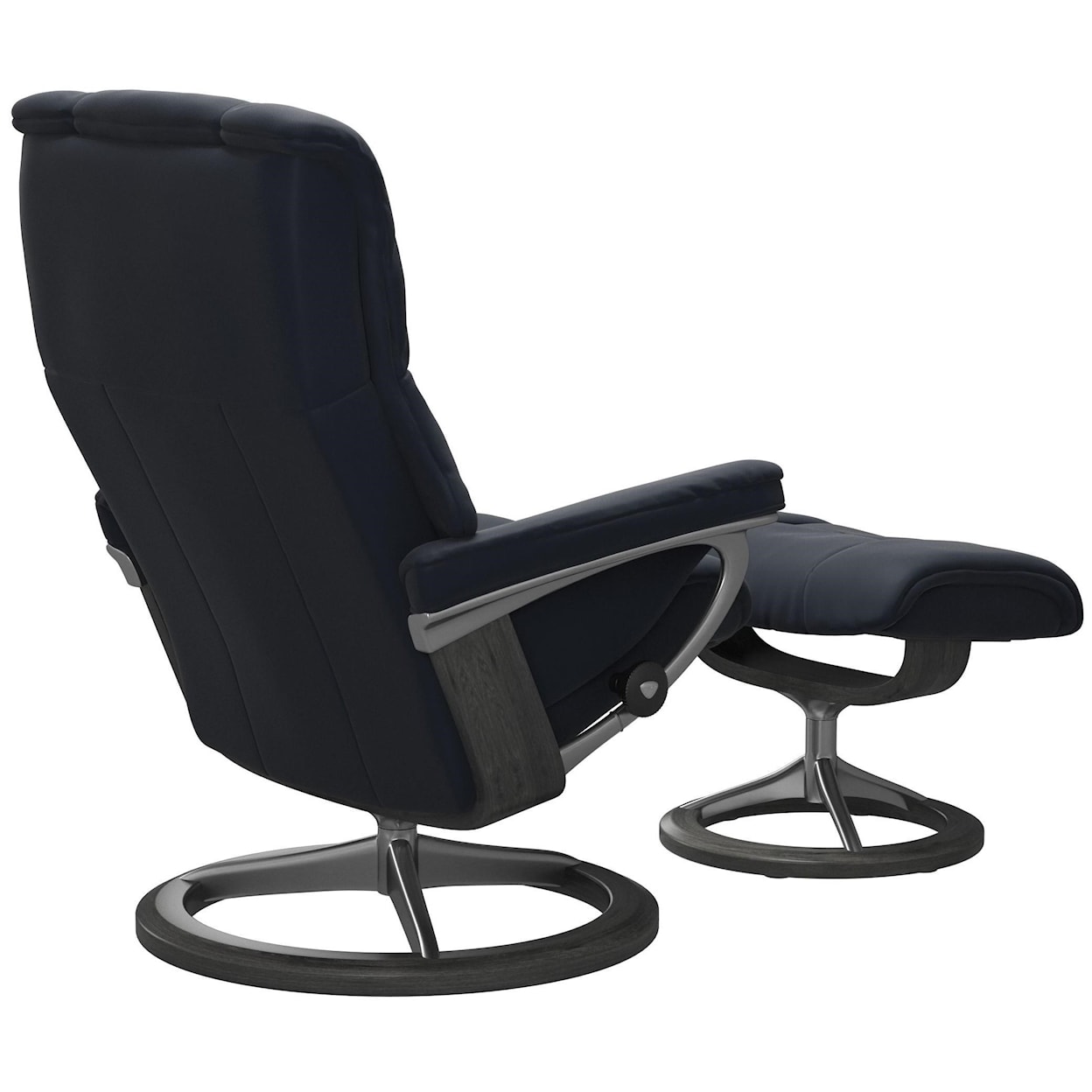 Stressless Mayfair Medium Reclining Chair and Ottoman