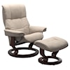 Stressless Mayfair Large Chair & Ottoman with Classic Base